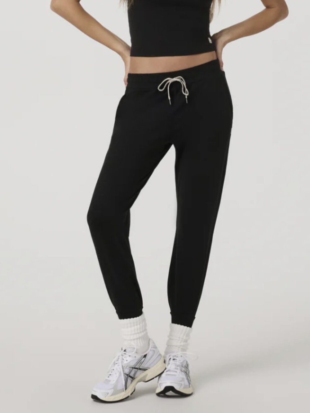 Vuori Performance Jogger Pant Black Heather DreamKnit Pull-On Size Small